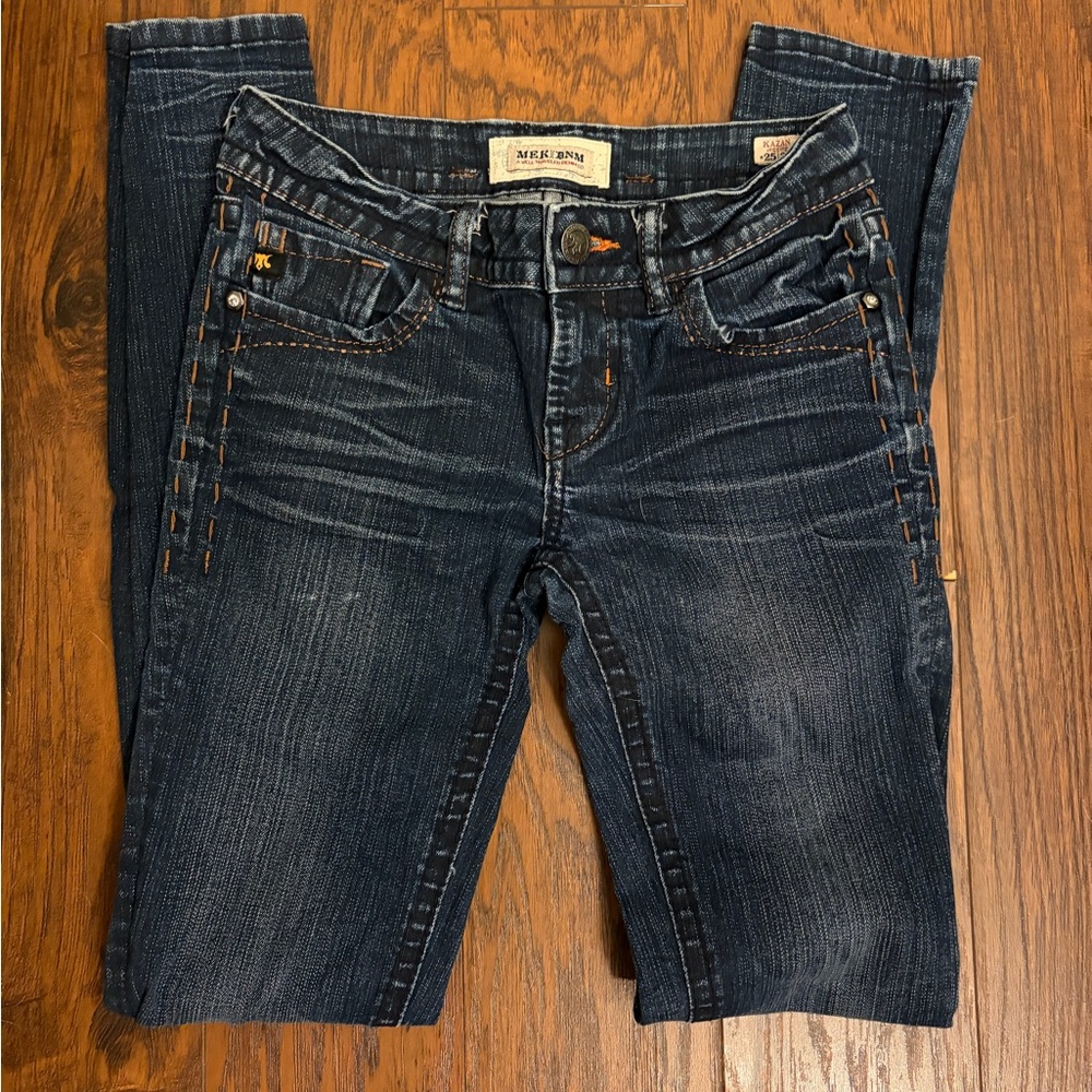 MeK Denim Women's Classic Blue Skinny Jeans